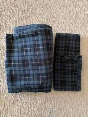 CuddlDuds Flannel Plaid Sheet Set - Queen